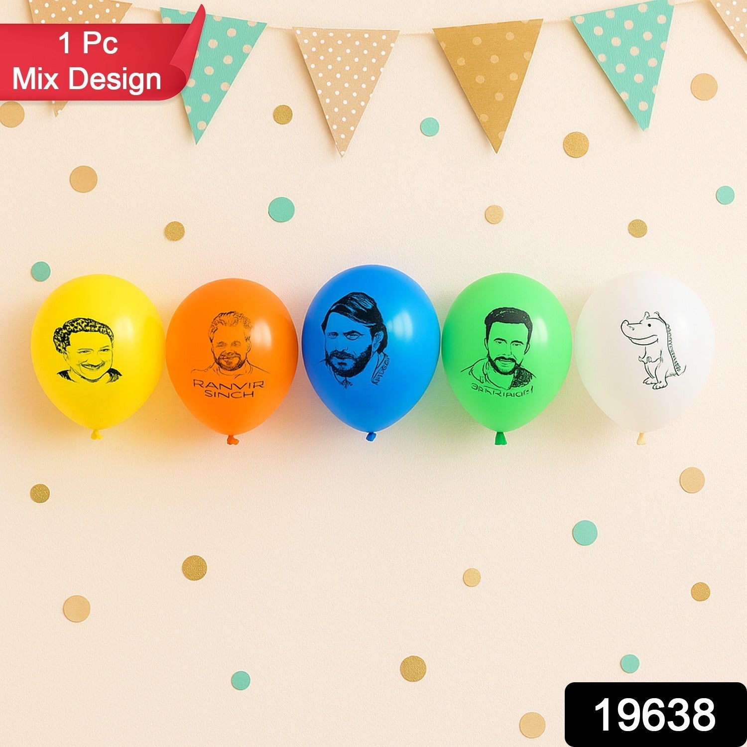 Assorted Design Printed Party Latex Balloons Assorted Design Printed Party Latex Balloons